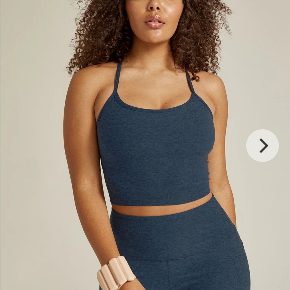 Beyond yoga navy blue crop top